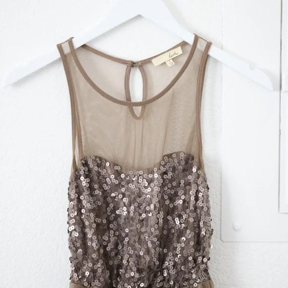 Lush High Low Mesh Sequin Dress - Picture 3 of 3